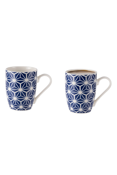 Madame Coco Sandy Mug - Blue/White - 360 ml