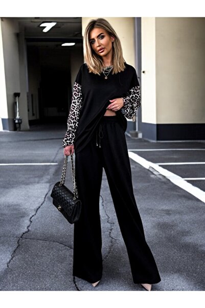 adorashop Set doua piese bumbac cu insert de animal print 4179