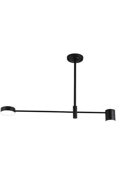 A F N LIGHTING Nordic LED Adjustable Ceiling Light Chandelier Lamp with Acrylic Lampshade Black Metal Pendant Light