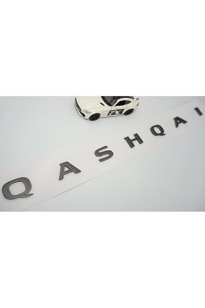DK Tuning Qashqai J12 Σκούρο Γκρι ABS Λογότυπο αποσκευών με γράμματα συμβατό με Nissan