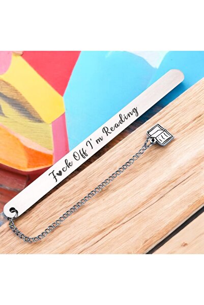 Fivy Mergi la dracul, sunt citind un semn de carte metalic pentru cărți