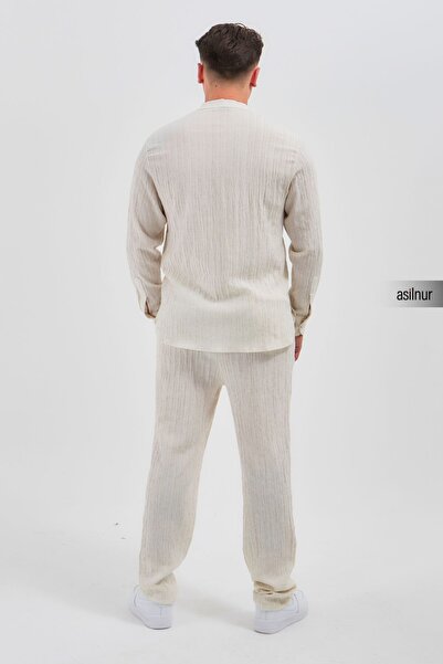 ASİLNUR Men's White Double Suit - Sefa Hajj and Umrah Clothing