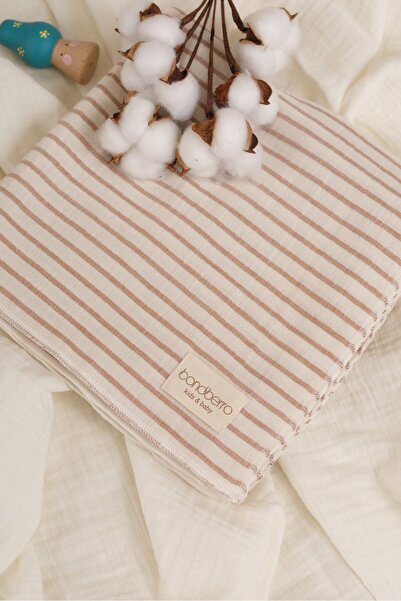 Bondberro Çok Amaçlı Müslin Örtü & Battaniye 2 Katlı %100 Pamuk XL  Boy 100 X 85 Cm