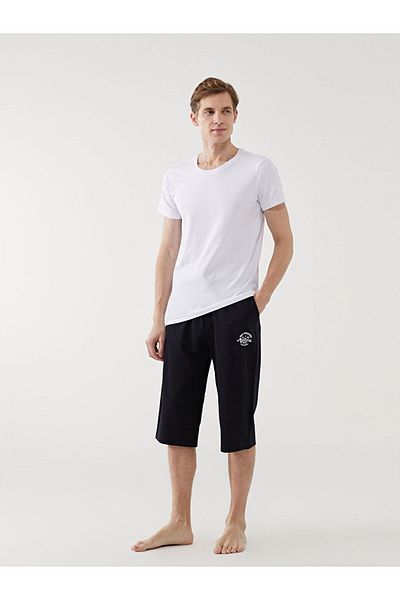 LC Waikiki Tricou pentru bărbați din bumbac pieptănat cu decolteu rotund de sezon nou - S50002Z8