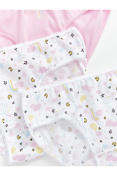 LC Waikiki New Season Printed Girl's Panties 3 Pack - S54536Z4