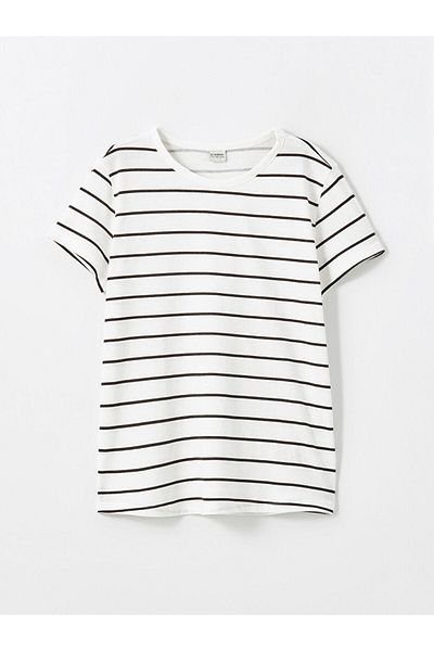 LC Waikiki Tricou pentru fete cu gât crew de sezon nou - S58004Z4