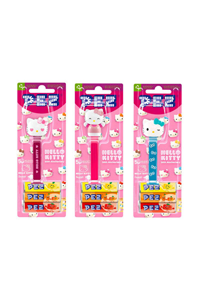 Pez Hello Kitty 1 Oyuncak + 3 PEZ Şeker (12 Adet)