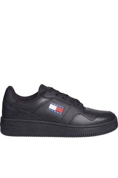 Tommy Jeans Black Trainers Mens Shoes