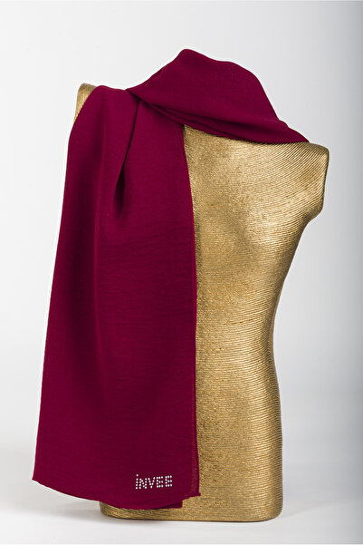 inve Μπορντό Χρώμα İnve Caz Σάλι