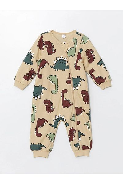 LC Waikiki LCW baby Beige εμπριμέ 1.0 Tog μακρυμάνικο εμπριμέ μωρό αγόρι