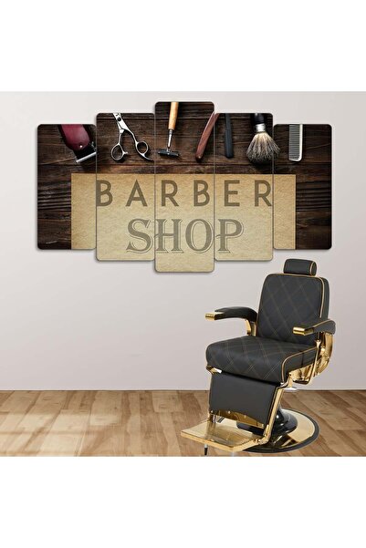 EVLOYA Tıraş Malzemeleri, Barber Shop - 5 Parçalı Berber Tablo