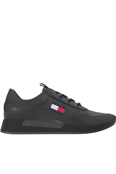 Tommy Jeans Black Trainers Mens Shoes