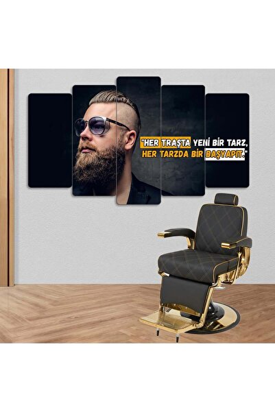 EVLOYA Her Tarzda Bir Başyapıt - 5 Parçalı Berber Tablo