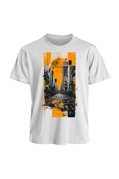 Korefanzin Μπλουζάκι Unisex Μαύρο USA Sports Street Crew λαιμόκοψη Βαμβακερό μπλουζάκι Boyfriend