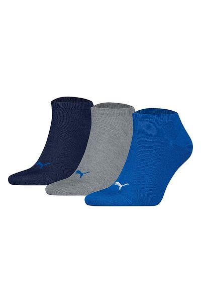 Puma Unisex Sneakersocken, 3er Pack - Sneaker Plain 3P, Logo, einfarbig