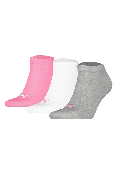 Puma Unisex Sneakersocken, 3er Pack - Sneaker Plain 3P, Logo, einfarbig