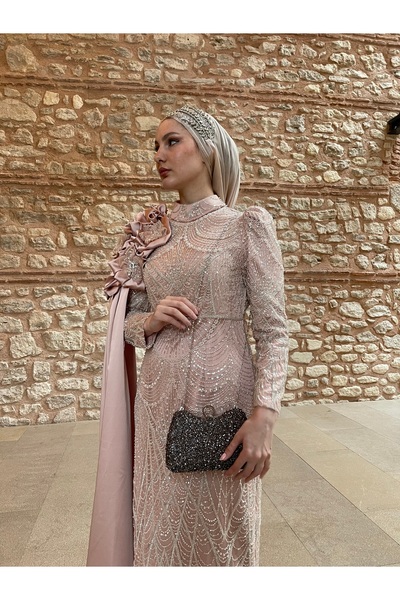 BUKAWEAR حقيبة فستان سهرة أنيقة للسيدات من Büka مع حلقة إصبع حجرية