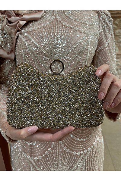 BUKAWEAR Γυναικεία τσάντα βραδινού φορέματος Büka με επιχρυσωμένη πέτρα