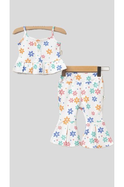 Baby Urzalo Strappy Body Spanish Pants Camisole 100% Cotton Baby Girl Summer Suit