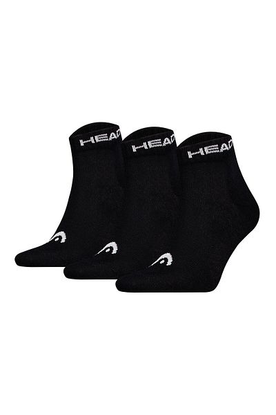 Head Unisex Quarter Socken, 3er Pack - Elements All Sport Quarter, Logo, einfarbig