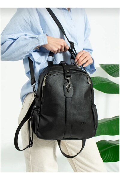 Just Polo حقيبة ظهر وحقيبة يد نسائية من الجلد الناعم JustPolo tyc07et2134