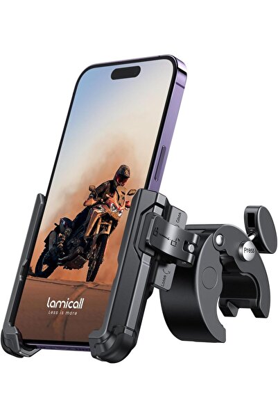 Lamicall Bike Motorcycle Phone Mount - 1s Quick Lock Cell Phone Holder for iP...