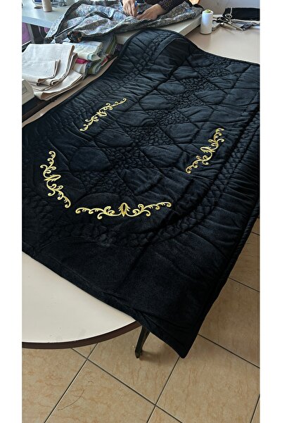 Mahur Tasarım Bordo Sim Sırma Detaylı Seccade Özel Tasarım