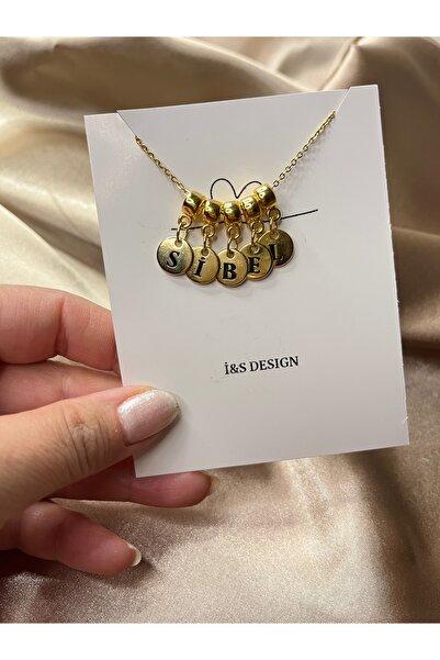 i&s design çelik zincirli istediğini yazdır charm kolye