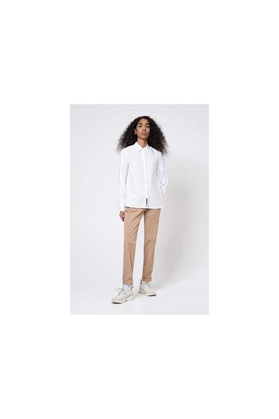 Hugo Boss Hose & Shorts für Damen v béžové barvě
