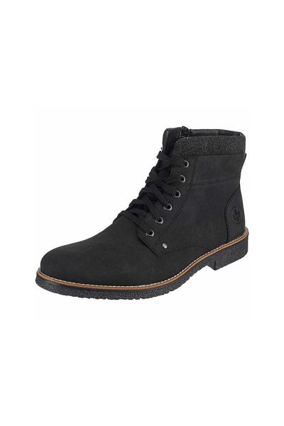Rieker Schnür-stiefeletten ’für Herren In Schwarz’
