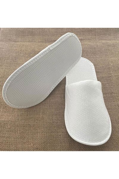 Kılıç Buklet Disposable Slippers Honeycomb Pattern Hotel Type 10 Pieces