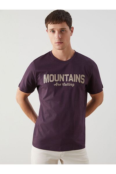 LC Waikiki Tricou pentru bărbați din bumbac pieptănat imprimat cu mânecă scurtă, sezon nou - S5HP53Z8