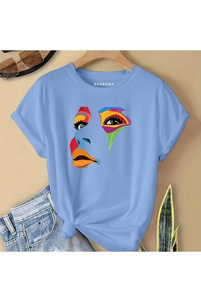 BENROMA 1 tricou este un cadou pentru achiziții de 6 și mai sus în coș - tricou pentru copii cu față colorată imprimată