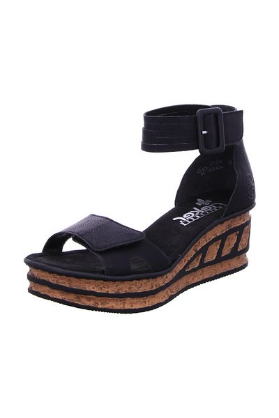 Rieker Komfort Sandalen ’für Damen In Schwarz’