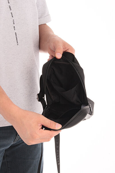 Pierre Cardin 01 ΤΕΜ 002011 Αδιάβροχη Μαύρη Τσάντα Messenger - Τσάντα ώμου και λουράκι