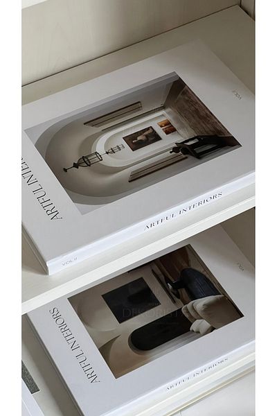 HOME DEKORİSTA Set of 2 Decorative Book Boxes, Artful Interiors, Decorative Box, Book Box