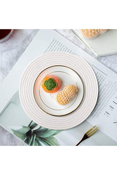 Sistaful 6 قطع من أطباق الجوت الخوص / حصيرة طبق تقديم لوكس الأمريكية