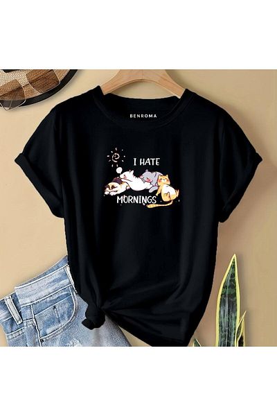 BENROMA 1 tricou este un cadou pentru achiziții de 6 și mai sus în coș - Tricou pentru copii cu imprimeu I Have Cat