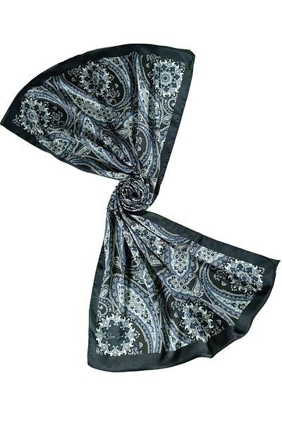 mim eşarp Σάλι Jan Jan με έθνικ σχέδιο Sina Silk 75x190 cm