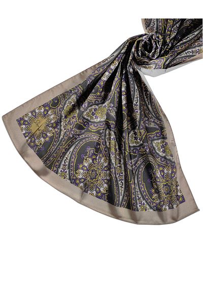 mim eşarp Σάλι Jan Jan με έθνικ σχέδιο Sina Silk 75x190 cm