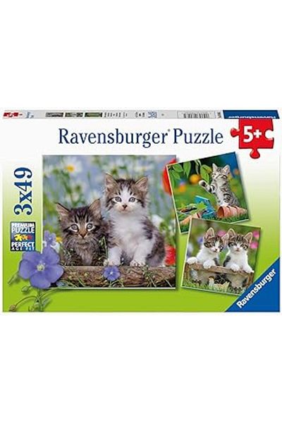 RAVENSBURGER - 3 X 49 Piece Puzzle Tiger Babies (80465)