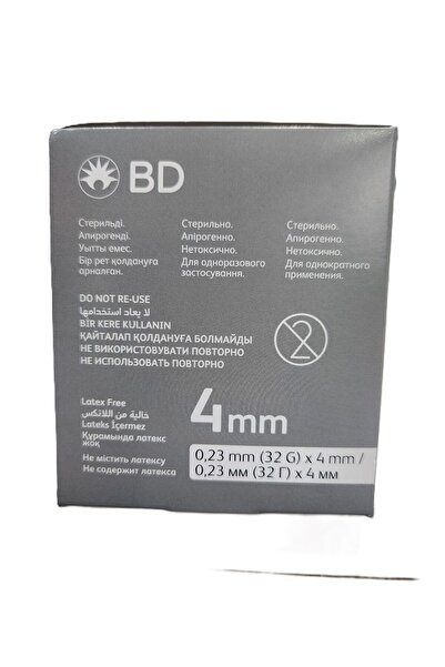 Bd kalem iğnesi 32g 023mm×4mm 100lü