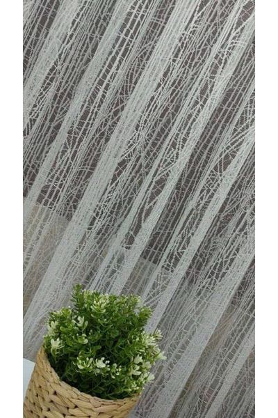 farbateks Sports Striped Modern 1/2layer Pleated Tulle Curtain