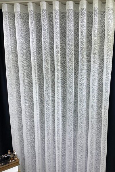 farbateks Modern Knitted Tulle Curtain - S Pleat Illusion Es Tulle