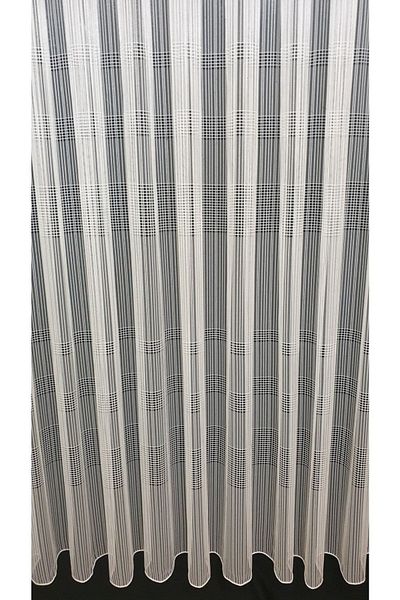 farbateks Crown Horizontal Striped Sports Pattern Tulle Curtain 3 Layers Pleated Tulle Curtain
