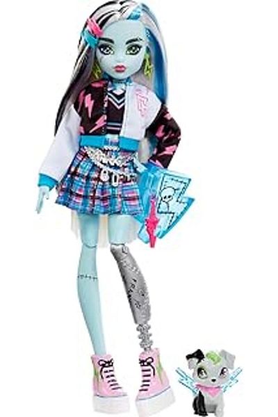 Mu Art Ahşap Monster High Frankie Stein Main Character Dolls, Ages 4 and Above, Hhk53