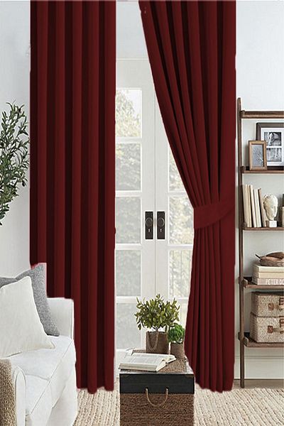 farbateks Claret Red Karatma Background Curtain