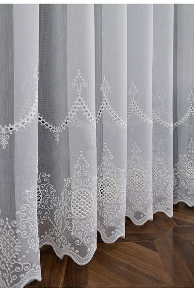 farbateks Wreath Bohre Embroidered Don't Want Iron Non-Wrinkle 1e 3 Layer Tulle