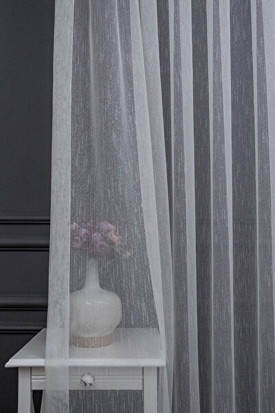 farbateks Tul cu design în stil Donati de Snowy Linen, 1e3 straturi, perdea d...