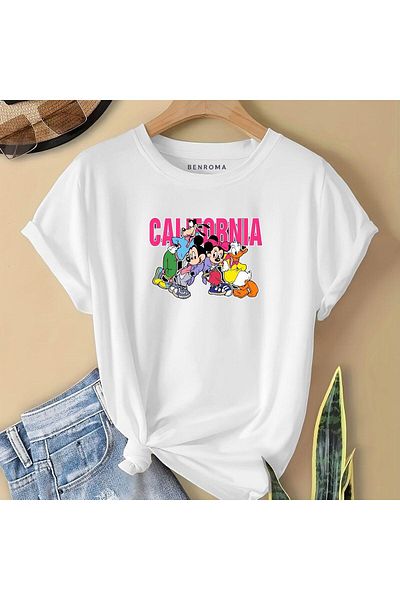 BENROMA 1 tricou este un cadou pentru achiziții de 6 și mai sus în coș - Tricou pentru copii cu imprimeu California